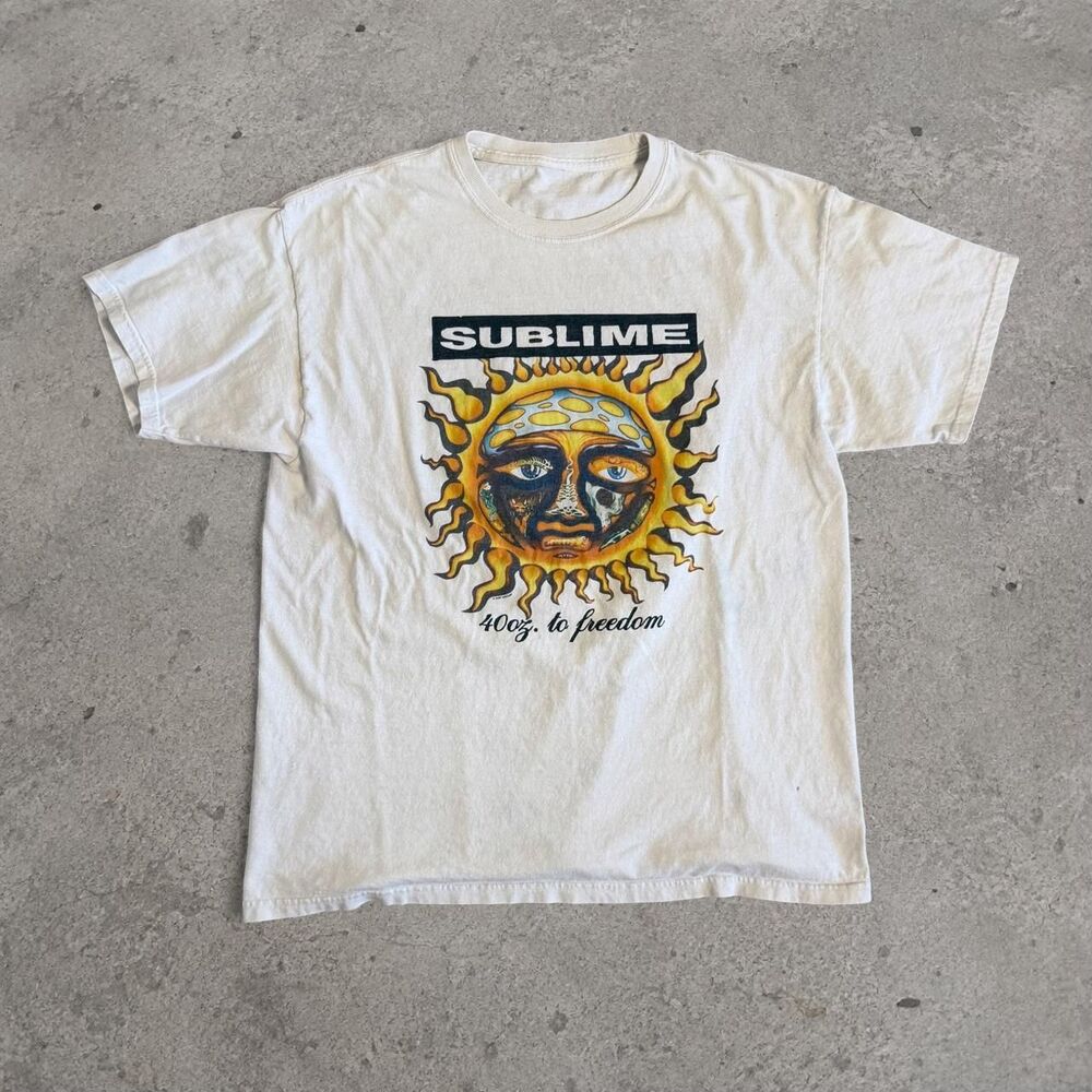 Y2K 2006 SUBLIME 40 Oz. to Freedom Album Delta Pro Weight T-Shirt Size Adult Lar